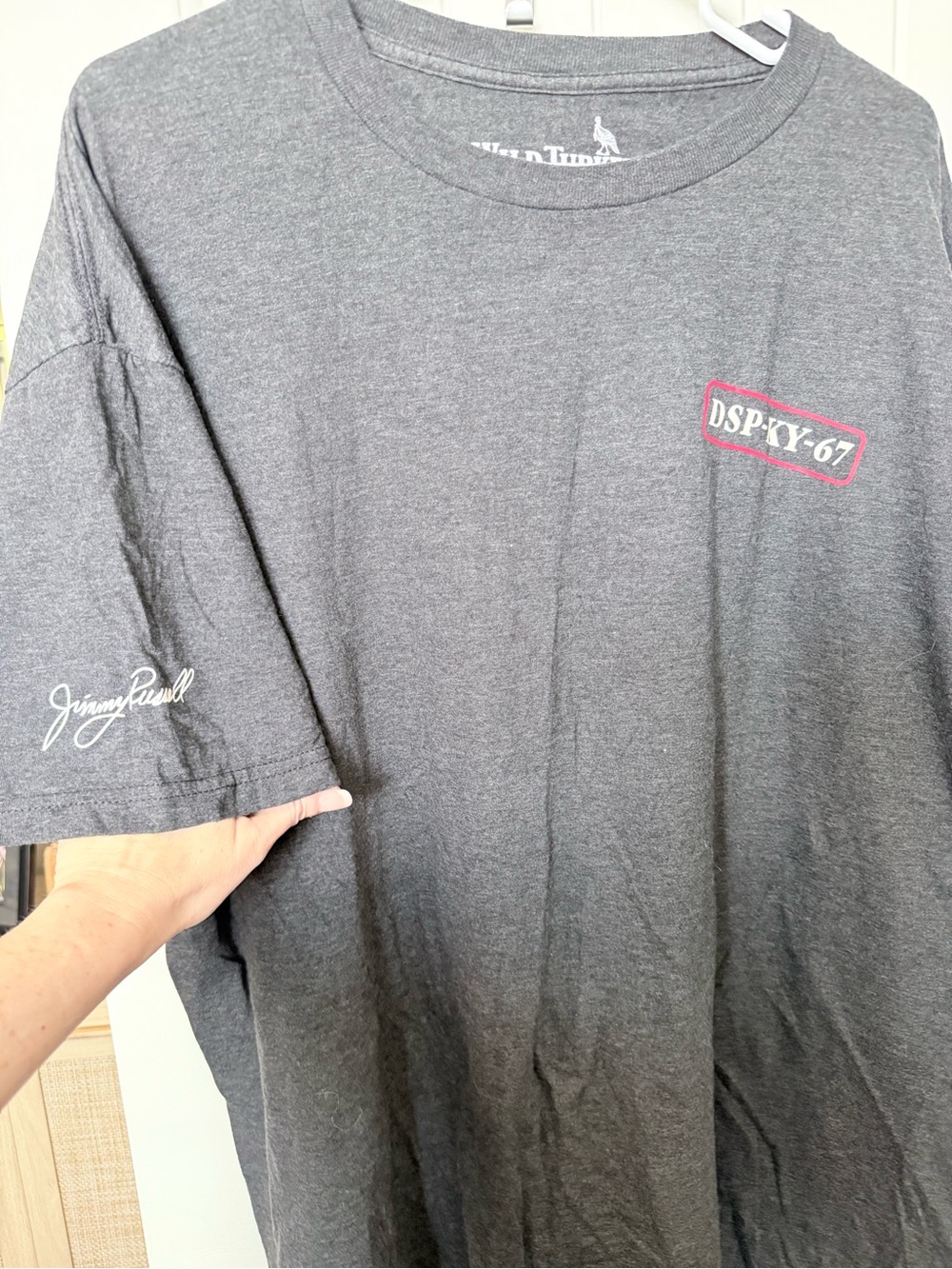 Wild Turkey Distilling Co. DSP-KY-67 Gray Graphic T-Shirt Jimmy Russell 3XL